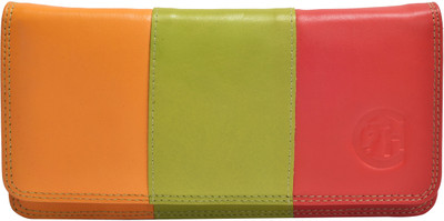 

HIDECART Women Casual Multicolor Genuine Leather Wallet(12 Card Slots), Multicoloured