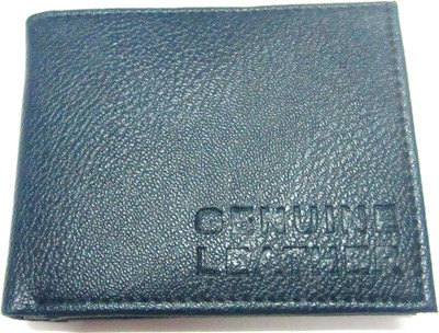 

Generic Men Blue Genuine Leather Wallet(5 Card Slots), Dark blue
