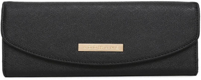 

Addons Women Casual Black Artificial Leather Wallet(8 Card Slots)
