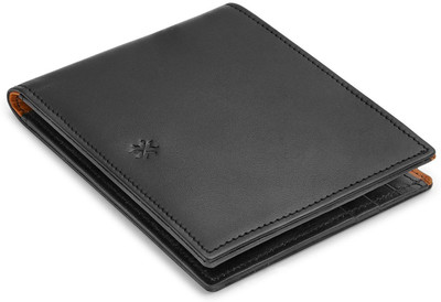 

Pennline Men Black Genuine Leather Wallet(6 Card Slots)