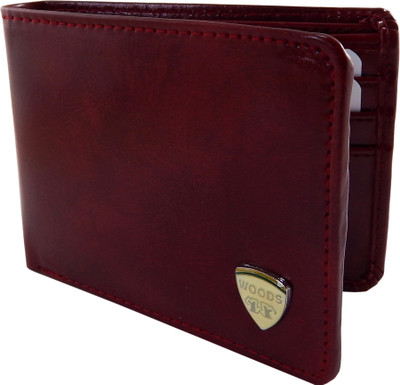 

WOODS Men Maroon Genuine Leather, Canvas, Fabric Wallet(6 Card Slots)