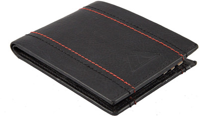 

MASSIF99 Men Black Genuine Leather Wallet(8 Card Slots)