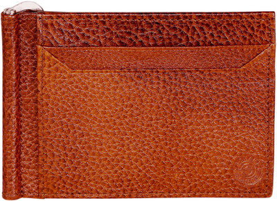 

SCHARF Men Tan Genuine Leather Card Holder(8 Card Slots)