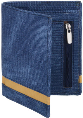 

Creative India Exports Men Blue Denim Wallet(9 Card Slots)