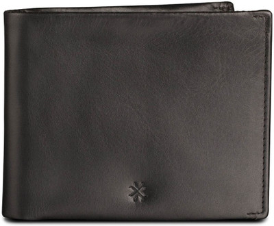

Pennline Men Black Genuine Leather Wallet(6 Card Slots)