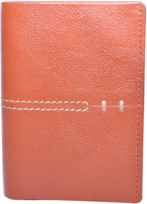 

Cut The Chase Men Tan Genuine Leather Wallet(7 Card Slots), Tan leather