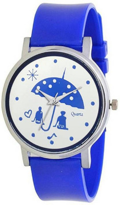 

Rage Enterprise New Umbrella Designer Lovers Dial PU Belt Fancy Women Watch - For Girls