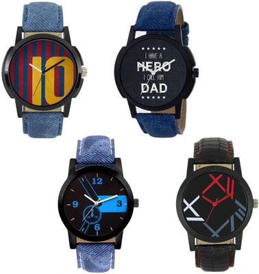 

Rage Enterprise New Designer Dial Multi Leather Belt Re-171012 Men & Women Watch - For Boys