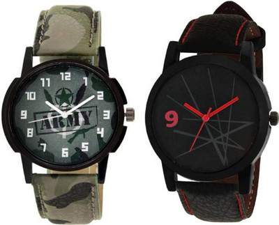 

T TOPLINE New Designer Multi-Color Leather Strap Boys Watch JMT-121 Watch - For Men