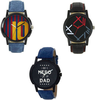 

Rage Enterprise New Designer Dial Multi Leather Belt Re-71012 Men & Women Watch - For Boys