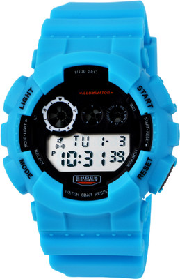 

DIRAY DR341GIV-Aqua iLLUMINATOR Shock Resistant Biker Collection Chronograph Watch - For Men