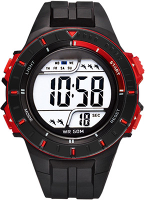 

DIRAY DR316G9-BlackRed ABS Wide Dial Chronograph Multi-Features Watch - For Men