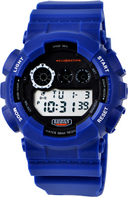 

DIRAY DR341GIII-Royal Blue iLLUMINATOR Shock Resistant Biker Collection Chronograph Watch - For Men