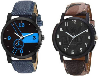 

JIYA ENTERPRISE New Designer Multi-Color Leather Strap Boys Watch JMT-108 Watch - For Men