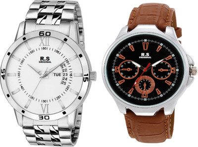 

R S Original RSO-3052 DAY AND DATE WHITE WATCH FOR MEN Watch - For Men