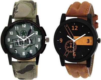 

T TOPLINE New Designer Multi-Color Leather Strap Boys Watch JMT-116 Watch - For Men