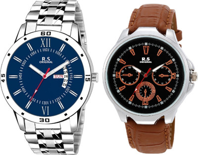 

R S Original RSO-3051 DAY AND DATE BLUE WATCH FOR MEN Watch - For Men