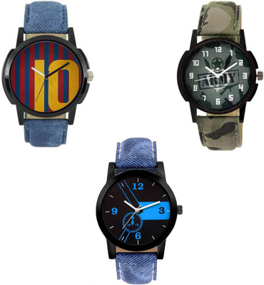 

Rage Enterprise New Designer Dial Multi Leather Belt Re-1310 Men & Women Watch - For Boys