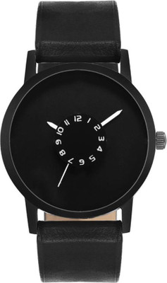 

Skmi Black Slim Dial ~ unique Designer Pattern~ Watch For Men And Women Watch - For Boys & Girls