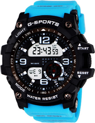 

DIRAY DR3455-Aqua Blue Omega Dial Mud Resistant Premium Series Multi-functional Watch - For Men