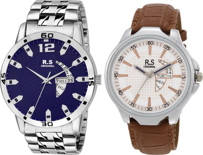 

R S Original RSO-3045 DAY AND DATE BLUE WATCH FOR MEN Watch - For Men
