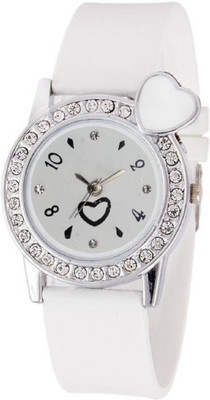 

Rage Enterprise New Stylish Heart Chap Best Choice Diamond Women Watch - For Girls