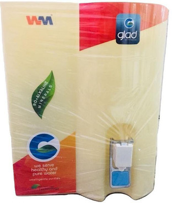 

WATER MECHANICS Glad - 10 Ltr Mineral R.O + TDS CONTROLLER + UF + ALKALINE 10 L UV Water Purifier(White)