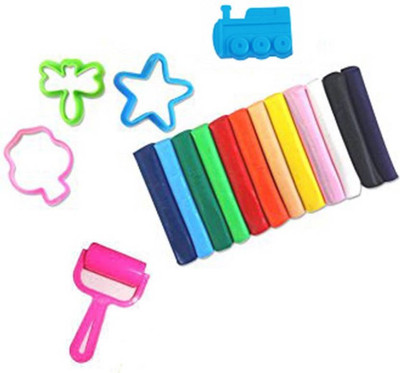 

AM Enterprises 24 Color Modeling Play Dough Clay Bucket With 5 Mould