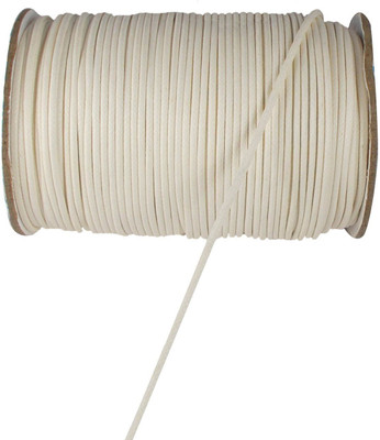 

Sparkle White cotton wax cord-1MM-001