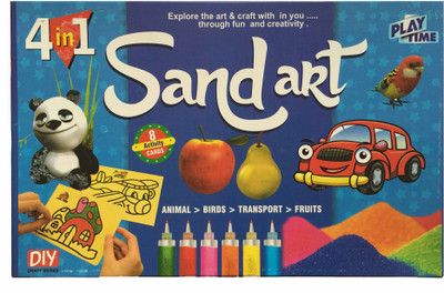 

Playtime Sand Art Game for kids, Craft kits, Do it yourself, Making designs with Sand, DIY Activity game