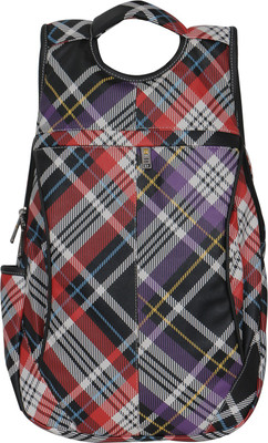 

FD Fashion Soft Luggage Light Weight & Fashionable 20 L Backpack(Multicolor), Black
