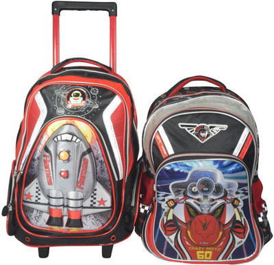 

Winsor Flames Printed 2 Wheels Kids 30 L Backpack(Multicolor)