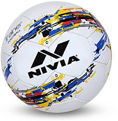 

Nivia FB-280 Football - Size: (Pack of 2, White, White;blue
