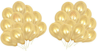 

PartyballoonsHK Solid Metallic Golden Birthday Party Decoration ( Pack Of 150) Balloon(Gold, Pack of 1)