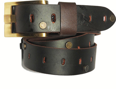 

SQUID BLUE Men Casual Brown Genuine Leather Belt