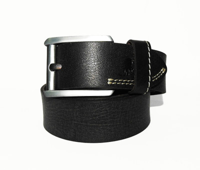 

SQUID BLUE Men Casual Black Genuine Leather Belt