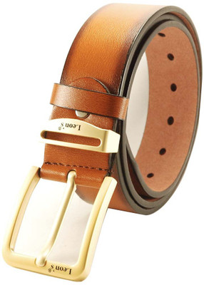 

Leon's Men Casual, Party, Evening, Formal Tan Synthetic Belt