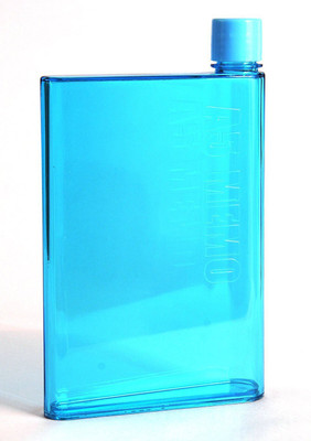 Dice A5 memo notebook water bottle 420 ml Bottle(Pack of 1, Blue, Plastic)