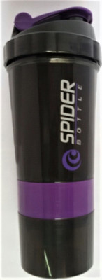 

Auden Shaker Purple 500 ml Shaker(Pack of 01, Purple), Purple/black