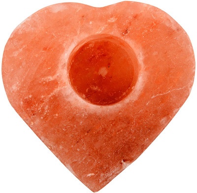 

All Naturals Candle Holder (Himalayan Rock Salt) Heart Shaped for Feng Shui, Harmony, Peace, Focus & Positivity, Unique & Beautiful Gift for Feng Shui, Harmony, Peace, Focus & Positivity, Unique Gift Candle(Pink, Pack of 1)