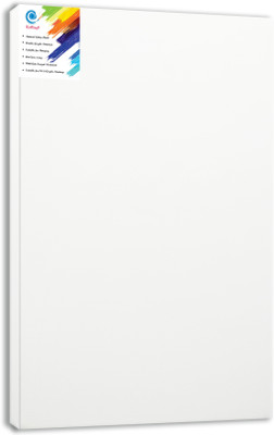 

KetKraft White Stretched Canvas Rectangle Linen Acid Free Pre Stretched Canvas (Set of 1)(White)