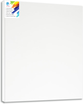 

KetKraft White Stretched Canvas Rectangle Linen Acid Free Pre Stretched Canvas (Set of 1)(White)