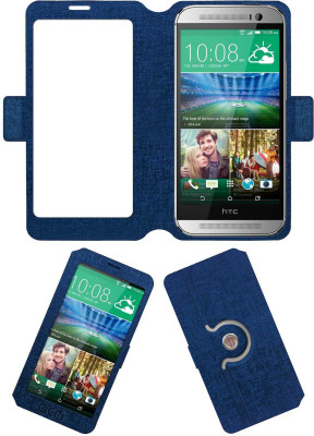 ACM Flip Cover for Htc One M8(Blue, Cases with Holder, Artificial Leather) Flipkart