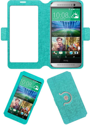 ACM Flip Cover for Htc One M8(Turquoise, Cases with Holder, Artificial Leather) Flipkart