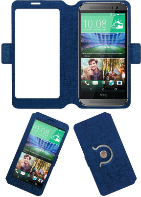ACM Flip Cover for Htc One M8 Eye(Blue, Cases with Holder, Artificial Leather) Flipkart