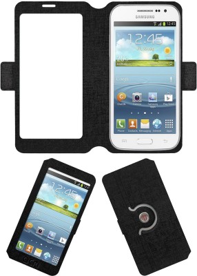 ACM Flip Cover for Samsung Galaxy Win Grand Quattro I8552(Black, Cases with Holder, Pack of: 1)