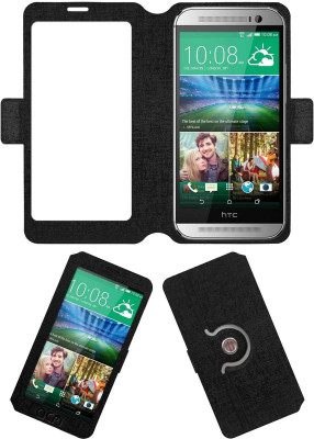 ACM Flip Cover for Htc One M8(Black, Cases with Holder, Artificial Leather) Flipkart