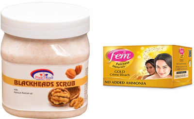 

Pink Root Bleackheads Scrub 500ml, Fem Gold Bleach(Set of 2)