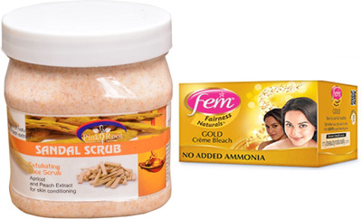 

Pink Root Sandal Scrub 500ml, Fem Gold Bleach(Set of 2)