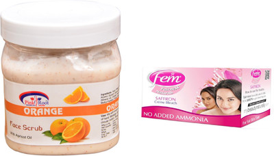 

Pink Root Orange Scrub 500ml, Fem Saffron Bleach(Set of 2)